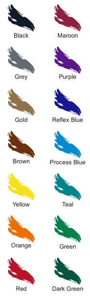 [Raised Print Color Chart]